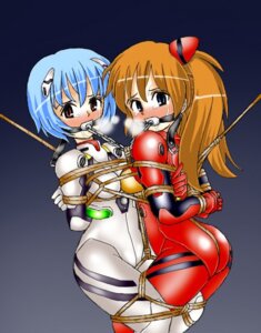 Rating: Explicit Score: 0 Tags: 2girls arms_behind_back asuka_langley_sohryu azuka ball_gag blush bondage bound_legs bound_together bound_wrists box_tie breasts clothing female female_only femsub gag gagged multiple_females multiple_girls multiple_subs neon_genesis_evangelion plugsuit rei_ayanami rope rule34 small_breasts straight_hair User: bunchy7s