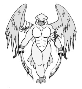 Rating: Safe Score: 0 Tags: 2013 angry anthro avian bandage beak bird black_and_white blood bodily_fluids claws dripping e621 feathered_wings feathers lihamylly looking_at_viewer male melee_weapon monochrome muscular muscular_anthro muscular_male ribbons sabre_(weapon) simple_background solo tail tail_feathers warrior weapon white_background wings wounded User: bunchy7s