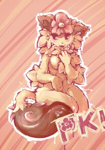 Rating: Safe Score: 0 Tags: anthro blush covering covering_self domestic_cat e621 felid feline felis female floraverse flower kaidzsu mammal papaya_(floraverse) plant solo tail User: bunchy7s