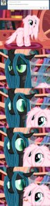 Rating: Safe Score: 0 Tags: 2013 absurd_res alternate_hairstyle arthropod blue_eyes changeling_(mlp) comic duo e621 earth_pony english_text equid equine fan_character female fluffle_puff fluffy friendship_is_magic fur green_eyes green_hair hair hasbro hi_res hissing horn horse insect_wings long_image mammal mixermike622 my_little_pony open_mouth pink_body pink_fur pink_hair pony queen_chrysalis_(mlp) tall_image text tumblr wings User: bunchy7s
