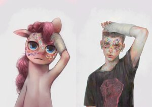 Rating: Questionable Score: 0 Tags: bad_metadata bandage blue_eyes button_(fastener) clothing comparison crookedtrees duo e621 earth_pony equid equine female feral friendship_is_magic fur hair hasbro horse human long_hair male mammal missing_sample my_little_pony pink_body pink_fur pink_hair pinkie_pie_(mlp) pony shirt simple_background topwear ydkmorimoe User: bunchy7s