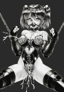 Rating: Explicit Score: 0 Tags: ball_gag biosuit bondage chains female gag lactation living_clothes living_suit monochrome nipples parasite_accessories pussy rule34 tentacles tied_hair twintails User: bunchy7s