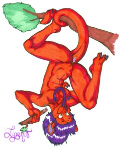 Rating: Explicit Score: 0 Tags: 3_toes 5_fingers anthro breasts clinging e621 feet female fingers front_view full-length_portrait fur genitals hair hanging_by_tail hanging_from_branch in_tree kinkajou licking long_tongue lyenuv mammal nude plant portrait procyonid purple_hair red_body red_fur simple_background solo spread_legs spreading tail toes tongue tongue_out tree upside_down vulva white_background wood User: bunchy7s