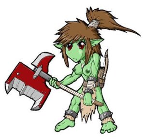 Rating: Questionable Score: 0 Tags: anklet arrow_(weapon) axe bandage bottomwear bow_(weapon) bracelet breasts brown_hair clothing demon-man e621 fangs female green_body green_skin hair holding_object holding_weapon humanoid humanoid_pointy_ears jewelry loincloth low_res melee_weapon necklace nipples not_furry orc paws piercing pointy_ears ponytail quiver_(object) ranged_weapon red_eyes solo spikes teeth weapon wraps User: bunchy7s