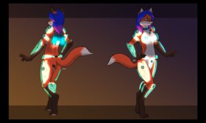Rating: Explicit Score: 0 Tags: 5:3 anthro armor biped blue_eyes blue_hair breasts canid canine e621 female fox genitals hair lichfang lilandria mammal nude science_fiction solo standing tail tattoo technology unconvincing_armor vulva User: bunchy7s