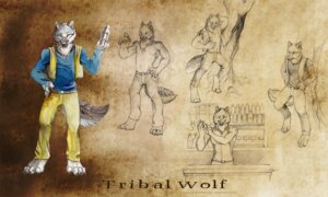 Rating: Safe Score: 0 Tags: 4_toes 5:3 5_fingers alectorfencer anthro bar barefoot belt biped black_nose bottle canid canine canis clothed clothing container countertop digitigrade e621 english_text feet fingers front_view fully_clothed fur grey_body grey_fur hand_on_hip holding_object jewelry male mammal model_sheet necklace partially_clothed plant pose shirt solo standing tail text toes topless topwear tree tribal_wolf vest wolf User: bunchy7s