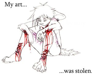 Rating: Questionable Score: 0 Tags: alternative_fashion anthro blood bodily_fluids e621 ear_piercing emo english_text female image_macro meme piercing razor_blade self-harm simple_background solo text unknown_artist white_background User: bunchy7s