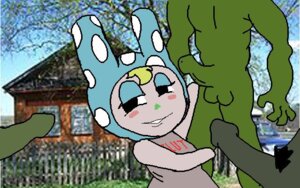 Rating: Explicit Score: 0 Tags: 1girls 3boys animal_crossing anthro artist_request female francine_(animal_crossing) green_body green_skin lagomorph male multiple_boys multiple_males multiple_penises nintendo penis rabbit rule34 tagme User: bunchy7s