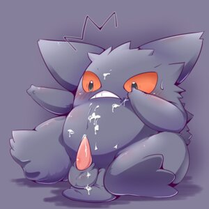 Rating: Explicit Score: 0 Tags: 1:1 balls bodily_fluids cum cum_on_face cum_on_own_face cum_on_self e621 erection generation_1_pokemon gengar genital_fluids genitals grey_eyes male nintendo nude okunawa penis pink_penis pokemon pokemon_(species) purple_background purple_body simple_background slightly_chubby solo User: bunchy7s