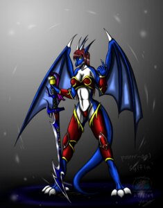 Rating: Safe Score: 0 Tags: 2009 5_fingers anthro biped blue_body breasts claws clothing dragon e621 female fingers hi_res horn long_tail looking_at_viewer melee_weapon membrane_(anatomy) membranous_wings mythological_creature mythological_scalie mythology non-mammal_breasts open_mouth scalie snowfyre solo spikes spread_legs spreading standing sword sylfia_(snowfyre) tail toe_claws weapon white_body wide_stance wings yellow_eyes User: bunchy7s