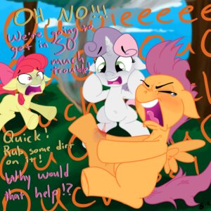 Rating: Safe Score: 0 Tags: 1:1 accident amber_eyes apple_bloom_(mlp) blood bodily_fluids crying cutie_mark_crusaders_(mlp) dialogue e621 earth_pony english_text equid equine eyes_closed feathered_wings feathers female feral friendship_is_magic gavalanche green_eyes group hair hasbro hi_res horn horse mammal multicolored_hair my_little_pony mythological_creature mythological_equine mythology orange_body orange_feathers outside pain pegasus plant pony purple_hair red_hair scootaloo_(mlp) sweetie_belle_(mlp) tail tears text tree two_tone_hair unicorn wings wood young young_feral User: bunchy7s