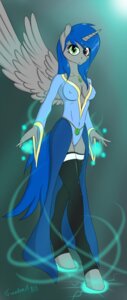 Rating: Questionable Score: 0 Tags: 2013 anthro camel_toe e621 equid equine fan_character feathered_wings feathers female hasbro heterochromia hi_res horn mammal my_little_pony mythological_creature mythological_equine mythology smile solo tail twotail813 winged_unicorn wings User: bunchy7s