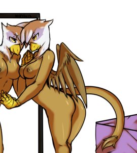 Rating: Questionable Score: 0 Tags: 2013 anthro anthrofied avante92 avian beak bed breasts brown_body brown_feathers butt e621 feathered_wings feathers female friendship_is_magic furniture gilda_(mlp) gryphon hasbro hi_res looking_at_mirror looking_at_object mirror my_little_pony mythological_avian mythological_creature mythology nipples non-mammal_breasts non-mammal_nipples nude purple_body purple_feathers reflection simple_background solo tail white_background white_body white_feathers wings yellow_eyes User: bunchy7s