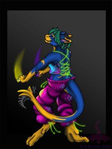 Rating: Safe Score: 0 Tags: alternative_fashion anthro banrai banrai_(character) bottomwear clothing cyberpop dancing dark dragon e621 feet glowing glowstick glowsticking green_hair hair hindpaw j-fashion male mythological_creature mythological_scalie mythology oversized_bottomwear oversized_clothing oversized_pants pants paws rave scalie solo tail yellow_body User: bunchy7s
