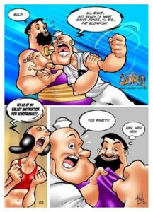 Rating: Questionable Score: 0 Tags: bluto comic female olive_oyl popeye popeye_(series) rule34 seiren User: bunchy7s