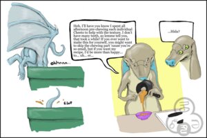 Rating: Safe Score: 0 Tags: 3:2 appliance blue_body blue_nose bowl cheeto comic container cooking_pot dialogue digital_media_(artwork) dragon duo e621 english_text eyewear glasses hida kitchen_utensils ladle male membrane_(anatomy) membranous_wings mephitoad mythological_creature mythological_scalie mythology oddbird scalie simple_background slug_(character) stove tail text tools white_background wings User: bunchy7s Rating: Safe Score: 0 Tags: 3:2 appliance blue_body blue_nose bowl cheeto comic container cooking_pot dialogue digital_media_(artwork) dragon duo e621 english_text eyewear glasses hida kitchen_utensils ladle male membrane_(anatomy) membranous_wings mephitoad mythological_creature mythological_scalie mythology oddbird scalie simple_background slug_(character) stove tail text tools white_background wings User: bunchy7s