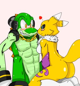 Rating: Questionable Score: 0 Tags: 2010 abs anthro bandai_namco black_sclera blue_eyes blush breasts butt canid canine crocodile crocodilian crossover digimon digimon_(species) digital_media_(artwork) duo e621 electronics eye_contact facial_markings female fur green_body head_markings headphones heart_symbol kneeling looking_at_another male male/female mammal markings nude renamon reptile scalie sega side_boob simple_background sitting smile sonic_the_hedgehog_(series) spread_legs spreading sssonic2 tail vector_the_crocodile white_background white_body white_fur yellow_body yellow_eyes yellow_fur User: bunchy7s