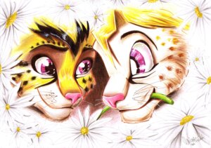 Rating: Safe Score: 0 Tags: ambiguous_gender anthro domestic_cat duo e621 fantasyisland felid feline felis flower konami mammal plant serval smile source_request yu-gi-oh! yugi yunaki User: bunchy7s