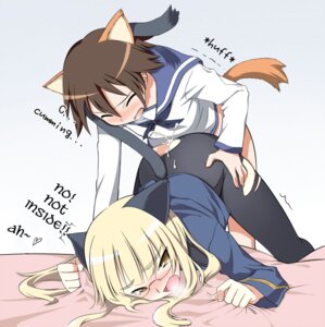 Rating: Explicit Score: 0 Tags: 1futa 1girls animal_ear blonde_hair blush brown_hair clothed_sex clothing cum cum_inside female flat_chest futa_on_female futa_with_female futanari glasses hard_translated intersex miyafuji_yoshika multiple_females multiple_girls pantyhose perrine_h._clostermann rule34 school_uniform sex strike_witches tail torn_clothes torn_pantyhose translated unpokotan unwanted_cumshot world_witches_series User: bunchy7s