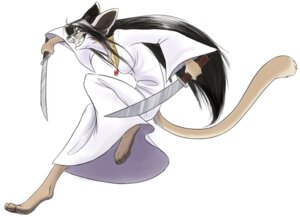 Rating: Safe Score: 0 Tags: 2007 blade e621 female hair hibbary insane jewelry kiena long_hair necklace solo tail weapon User: bunchy7s