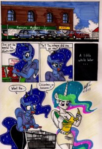Rating: Safe Score: 0 Tags: 2013 anthro anthrofied apple banana big_breasts blue_body blue_eyes blue_feathers bottomwear breasts car cleavage clothed clothing crown cucumber dialogue duo e621 english_text equid equine feathered_wings feathers female food food_fetish friendship_is_magic fruit hair hasbro headgear hi_res horn mammal multicolored_hair my_little_pony mythological_creature mythological_equine mythology newyorkx3 open_mouth pants phallic plant princess princess_celestia_(mlp) princess_luna_(mlp) purple_eyes royalty shirt shopping skirt suggestive suggestive_food tail text topwear traditional_media_(artwork) vegetable vehicle white_body white_feathers winged_unicorn wings User: bunchy7s