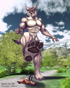 Rating: Explicit Score: 0 Tags: 2004 4:5 anthro balls canid canine canis duo e621 extreme_size_difference fox genitals lying macro male mammal nude on_back plant plantigrade size_difference standing tail taurin_fox tree wolf wood User: bunchy7s