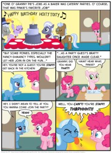 Rating: Safe Score: 0 Tags: 2011 accessory blonde_hair blue_eyes cake candle comic dessert e621 earth_pony english_text equid equine eyewear female feral food friendship_is_magic granny_pie_(mlp) green_eyes grey_hair hair hasbro hoity_toity_(mlp) horn horse kinkyturtle male mammal monocle my_little_pony mythological_creature mythological_equine mythology necktie pink_hair pinkie_pie_(mlp) pony purple_eyes quadruped tail text trixie_(mlp) unicorn User: bunchy7s