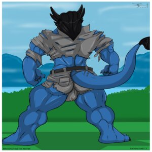 Rating: Explicit Score: 0 Tags: 1:1 2009 aaron_(artist) anthro back_muscles backsack balls beastly_bahamut belt biceps big_muscles biped black_hair blue_body blue_skin border bottomwear brown_body brown_skin bulge butt claws clothed clothing digital_media_(artwork) dragon e621 english_text european_mythology genitals hair hi_res horn male muscular muscular_anthro muscular_male mythological_creature mythological_scalie mythology non-mammal_balls pose presenting raised_tail rear_view scales scalie shirt shorts skimpy solo spread_legs spreading standing tail text toe_claws topwear torn_clothing western_dragon white_border User: bunchy7s
