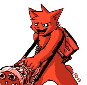 Rating: Safe Score: 0 Tags: 2007 anthro domestic_cat e621 fatdrake felid feline felis gatling_gun gun holding_gun holding_object holding_ranged_weapon holding_weapon low_res machine_gun male mammal minigun ranged_weapon simple_background solo weapon white_background User: bunchy7s
