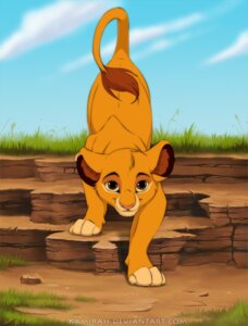 Rating: Safe Score: 0 Tags: brown_eyes cloud day detailed_background disney e621 feet felid feral front_view fur grass kamirah lion looking_at_viewer male mammal nude orange_body orange_fur outside pantherine plant raised_tail simba_(the_lion_king) sky smile solo tail tail_tuft the_lion_king toeless_(marking) tuft young young_feral User: bunchy7s