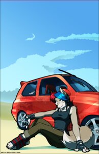 Rating: Safe Score: 0 Tags: anthro black_nose breasts canid canine canis car clothing coyote detailed_background e621 female fingerless_gloves footwear fur gloves handwear legwear mammal siekfried socks solo tail toeless_footwear toeless_socks toony vehicle User: bunchy7s