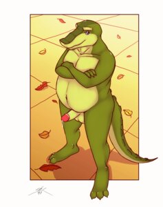 Rating: Explicit Score: 0 Tags: 3_toes abstract_background anthro autumn balls barefoot belly biped bodily_fluids crocodile crocodilian crossed_arms cum dundee e621 erection feet genital_fluids genitals green_body hairless hi_res humanoid_genitalia humanoid_penis leaf male nipples nude penis pose reptile scalie simple_background slightly_chubby solo spotty_the_cheetah standing tail toes User: bunchy7s
