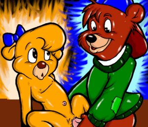Rating: Explicit Score: 0 Tags: anthro bear bow clothing cub disney female flat_chest fur furry furry_only kit_cloudkicker male mammal molly_cunningham nipples penis pussy rule34 straight tagme talespin young User: bunchy7s