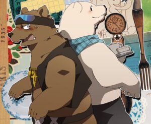 Rating: Safe Score: 0 Tags: accessory anthro bear belt blush brown_bear clothing container cup cutlery duo e621 eyewear fork glasses grizzly_(shirokuma_cafe) grizzly_bear headband jewelry kitchen_utensils looking_at_viewer male mammal ni_ki nikiciy open_mouth polar_bear shirokuma shirokuma_cafe tools topwear ursine vest User: bunchy7s