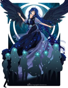 Rating: Safe Score: 0 Tags: alternate_species crown e621 equid equine feathered_wings feathers female friendship_is_magic group hasbro headgear horse human humanized magisapphire mammal moon my_little_pony pony princess_luna_(mlp) wings User: bunchy7s