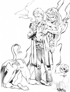 Rating: Explicit Score: 0 Tags: 1boy 1girls demon demoness female hellblazer john_constantine male monochrome rule34 tagme tim_vigil vertigo User: bunchy7s