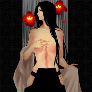 Rating: Questionable Score: 0 Tags: 1girls black_hair bleach breasts censor_hair covering covering_breasts female female_only flower hair_down hakama haori japanese_clothes ktsis large_breasts long_hair rule34 scar solo topless undressing unohana_retsu very_long_hair User: bunchy7s