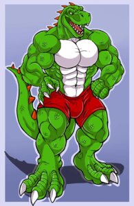 Rating: Safe Score: 0 Tags: 2013 3_toes 4_fingers abs anthro arody athletic biceps big_muscles bigdino biped black_eyes blue_background bottomwear boxers_(clothing) bulge claws clothed clothing dinosaur e621 fangs feet fingers green_body green_scales green_skin hi_res horn huge_muscles male muscular muscular_anthro muscular_male open_mouth pecs pose prehistoric_species red_clothing red_underwear reptile saurischian scales scalie shorts simple_background solo standing tail teeth theropod toe_claws toes tongue topless tyrannosaurid tyrannosauroid tyrannosaurus tyrannosaurus_rex underwear white_body white_skin User: bunchy7s