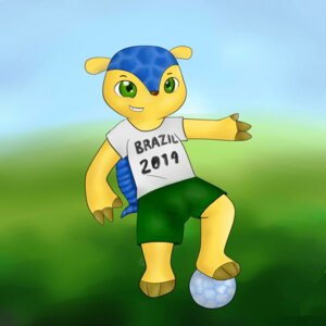 Rating: Safe Score: 0 Tags: 1:1 2012 anthro armadillo ball blush claws digital_media_(artwork) e621 fifa fuleco fur green_eyes hair hi_res looking_at_viewer male mammal mascot simple_background smile soccer soccer_ball solo sport three-banded_armadillo xenarthran yellow_body yellow_fur young young_anthro young_male zeklullaby User: bunchy7s