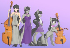 Rating: Safe Score: 0 Tags: 2014 anthro black_hair bow_(feature) bow_(stringed_instrument) bow_tie bowed_string_instrument breasts cello cleavage clothed clothing cutie_mark dress e621 earth_pony equid equine female feral footwear friendship_is_magic furry_scale group hair hand_on_hip hasbro hi_res high_heels horse human jonfawkes long_hair looking_at_viewer looking_back mammal musical_instrument my_little_pony octavia_(mlp) pony purple_background purple_eyes shoes simple_background standing string_instrument User: bunchy7s