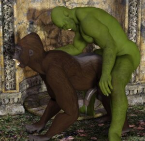 Rating: Explicit Score: 0 Tags: 3d_(artwork) all_fours anal anal_penetration ape bald balls black_howler bodily_fluids cum digital_media_(artwork) doggystyle duo e621 feet feral from_behind_position genital_fluids genitals glans gorilla green_body green_skin hairy half-erect haplorhine humanoid humanoid_genitalia humanoid_penis interspecies male male/male male_penetrated male_penetrating male_penetrating_male mammal muscular open_mouth orc penetration penis precum prehensile_feet primate sex side_view toes tusks User: bunchy7s