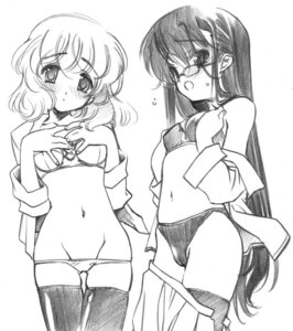 Rating: Explicit Score: 0 Tags: bra clothing female female_only glasses lingerie lowleg lowleg_panties monochrome multiple_females multiple_girls nogami_aoi panties rule34 sannomiya_shiho senomoto_hisashi simple_background skirt thighhighs underwear undressing young zettai_karen_children User: bunchy7s