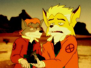 Rating: Safe Score: 0 Tags: 4:3 a_fox_in_space anthro cael_o'donnell canid canine canis desert duo e621 fan_character fox fredryk_phox gun james_mccloud male mammal nintendo outside ranged_weapon star_fox weapon wolf User: bunchy7s