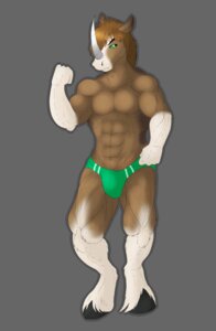 Rating: Questionable Score: 0 Tags: 2014 abs anthro athletic biceps biped blaze_(marking) brown_body brown_fur brown_hair bulge clothed clothing clydesdale crusade draft_horse e621 equid equine facial_markings flexing fur green_eyes grey_background hair hands_behind_head head_markings hooves horn horse hybrid looking_at_viewer male mammal markings muscular muscular_anthro mythological_creature mythological_equine mythology oreo-septim pecs pose rhinoceros rhinocorn simple_background solo speedo standing swimwear topless underwear unicorn white_body white_fur white_markings User: bunchy7s