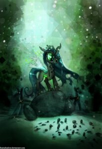 Rating: Safe Score: 0 Tags: 2012 abstract_background arthropod changeling_(mlp) e621 female feral foxinshadow friendship_is_magic green_eyes green_theme hair hasbro hi_res horn insect_wings long_hair my_little_pony quadruped queen_chrysalis_(mlp) rock simple_background solo tail text url wings User: bunchy7s