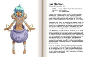 Rating: Questionable Score: 0 Tags: 3:2 blue_hair clothed clothing demon e621 english_text female hair hard_translated humanoid jar_demon kenkou_cross looking_at_viewer monster monster_girl_(genre) monster_girl_profile not_furry simple_background skimpy solo standing text third-party_edit translated translation_edit User: bunchy7s