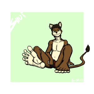 Rating: Questionable Score: 0 Tags: 1:1 5_toes anthro brown_body brown_fur brown_hair clothing e621 feet felid foot_focus freckles fur green_eyes hair hindpaw humanoid_feet lazertooth lion male mammal pantherine paws piercing plantigrade shui smile soles solo tan_body tan_fur toes underwear User: bunchy7s