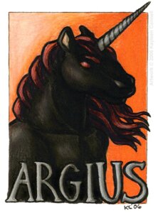 Rating: Safe Score: 0 Tags: 2006 anthro black_body black_fur border bust_portrait e621 equid equine fur horn kayleen_connell male mammal mythological_creature mythological_equine mythology portrait solo text unicorn white_border User: bunchy7s