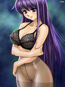 Rating: Explicit Score: 0 Tags: blush breasts censored female lingerie long_hair nipples pantyhose purple_eyes purple_hair pussy roots_(artist) rule34 smile tagme User: bunchy7s