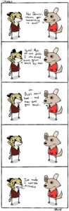 Rating: Questionable Score: 0 Tags: 2011 :| anthro biped black_body black_eyes black_fur black_nose black_sclera brown_body brown_fur canid canine canis cheetah chest_tuft clothed clothing comic demitri_cheetah dialogue dipstick_ears dot_eyes duo e621 ear_markings english_text eye_contact felid feline fur fur_markings hi_res hybrid jinxed jjiinx_(character) looking_at_another male mammal markings multicolored_body multicolored_ears multicolored_fur open_mouth red_eyes sharp_teeth signature simple_background simple_eyes solid_circle_eyes spots standing stick_figure syynx tail tan_body tan_fur teeth text tuft uhoh white_background white_body white_fur wolf yellow_body yellow_fur User: bunchy7s